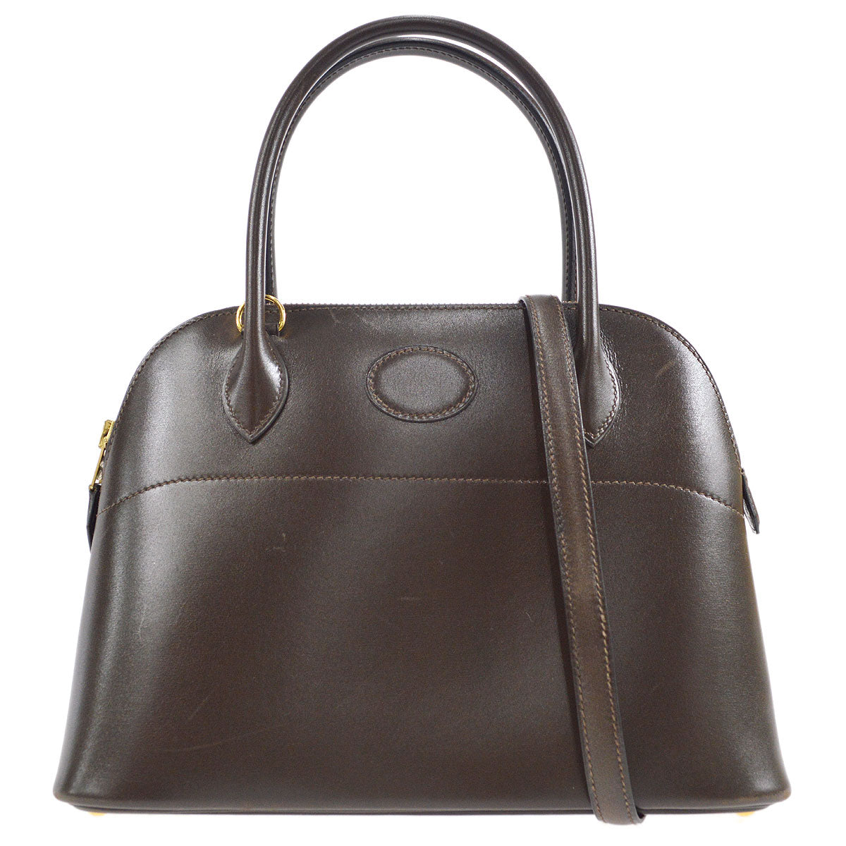 HERMES 1996 Bolide 27 Box Calf Ebene