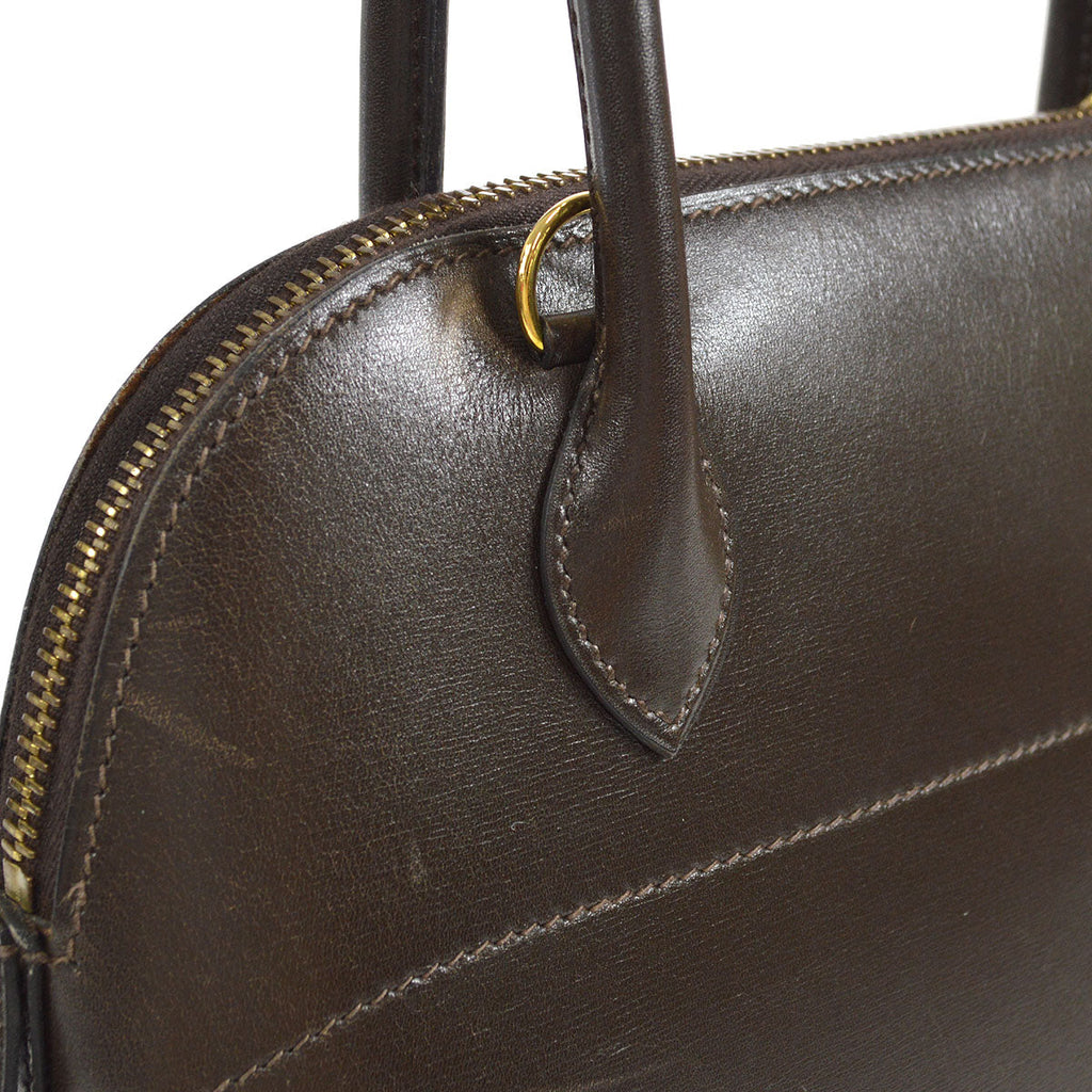HERMES 1996 Bolide 27 Box Calf Ebene