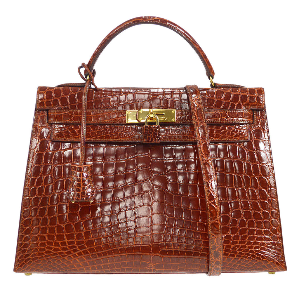 HERMES * 1992 KELLY 32 SELLIER Niloticus Miel