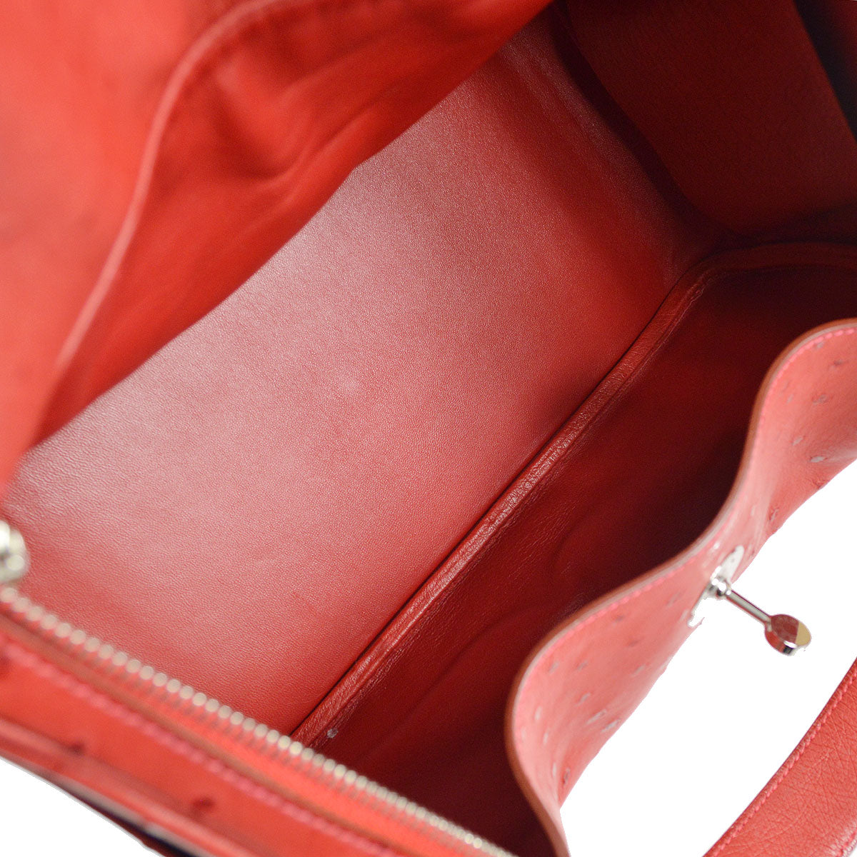 HERMES * 2016 LINDY 30 Rouge Vif Ostrich