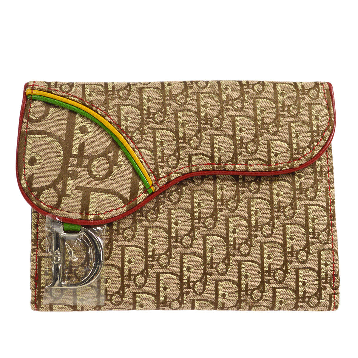 Christian Dior 2004 Rasta Bifold Wallet