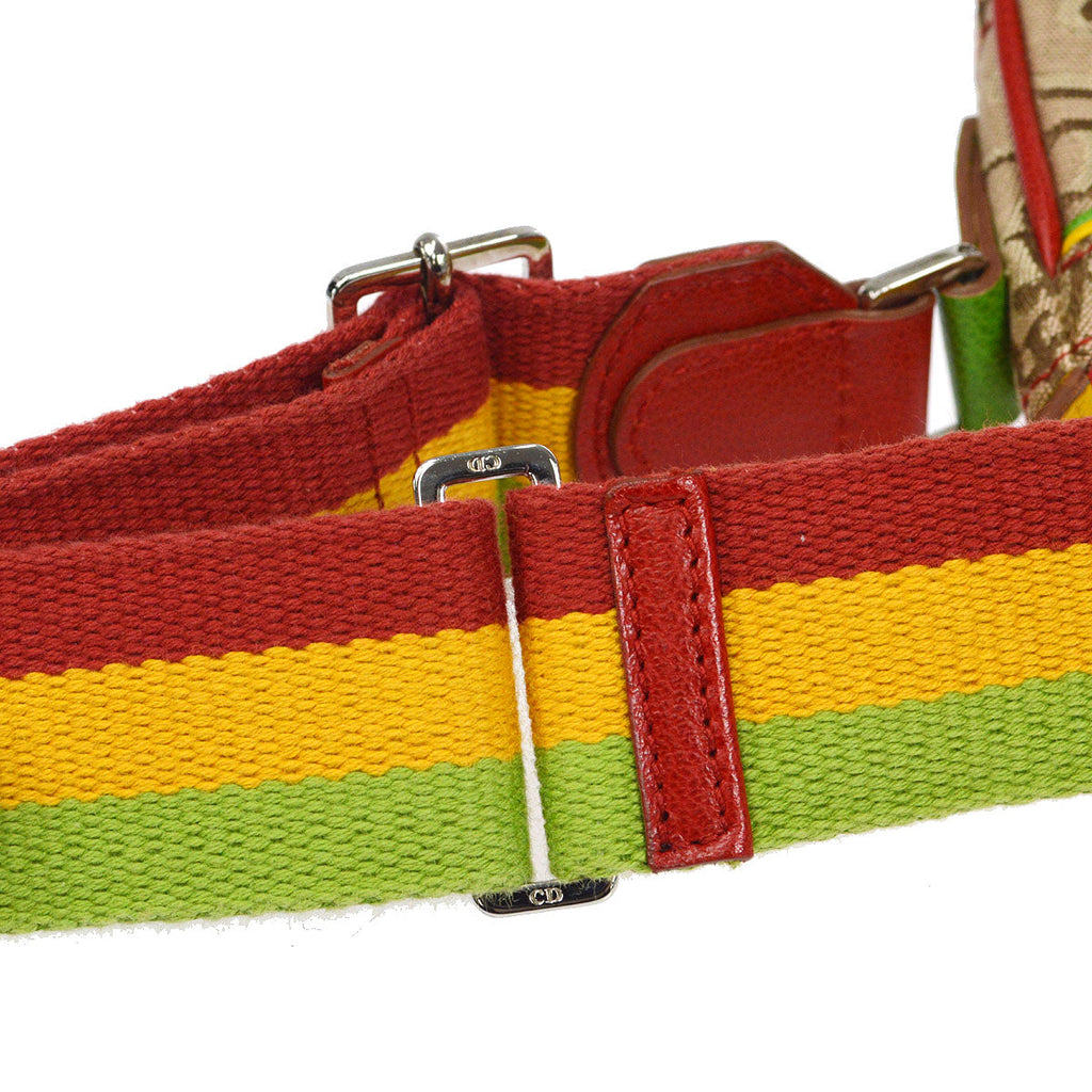 Christian Dior 2004 Trotter Saddle Shoulder Bag Rasta