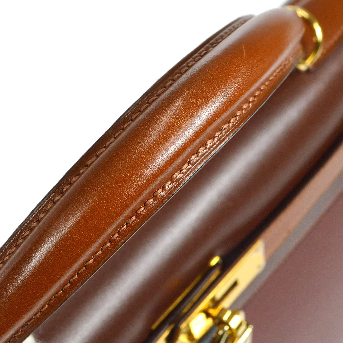 HERMES 2002 KELLY 32 SELLIER Tri-color Box Calf