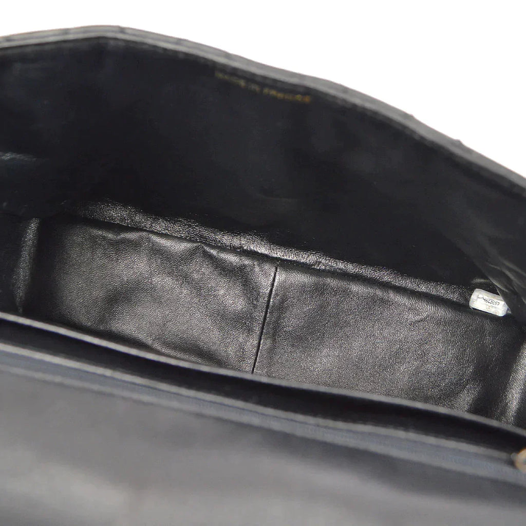 CHANEL 1996-1997 Classic Flap Jumbo Black Lambskin 46427