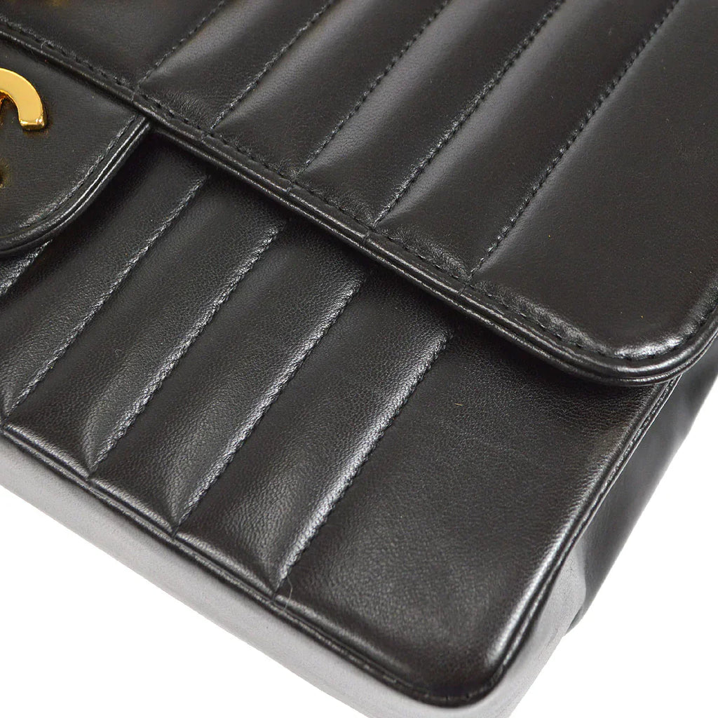 CHANEL★ 1991-1994 Vertical Classic Single Flap Medium 46484