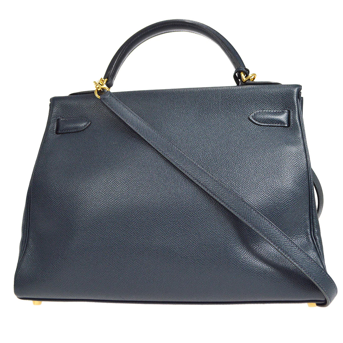 HERMES 2001 KELLY 32 RETOURNE Courchevel Blue Indigo