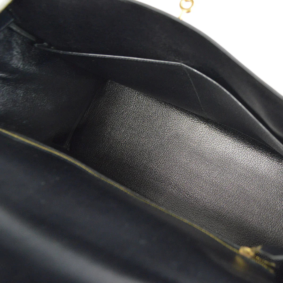 HERMES 1998 KELLY 35 RETOURNE Black Box Calf