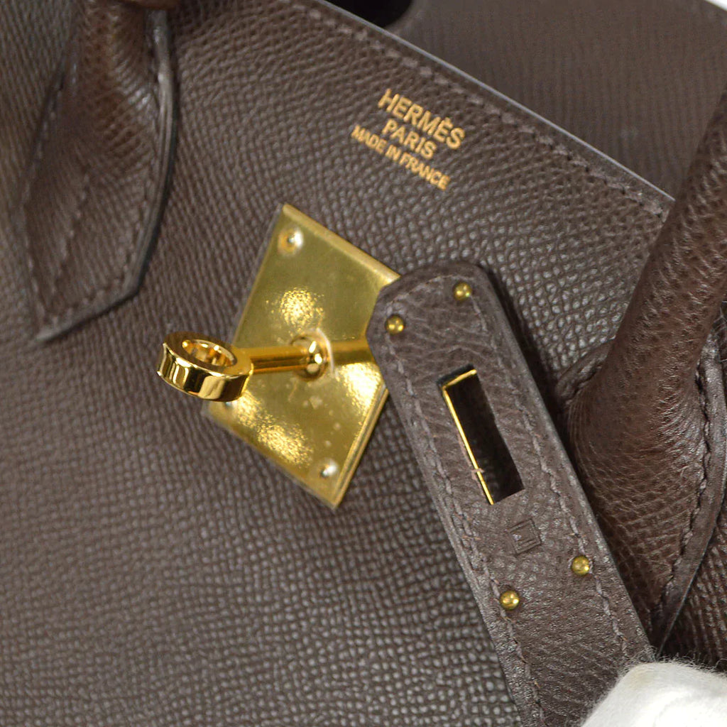 HERMES BIRKIN 30 Chocolat Epsom