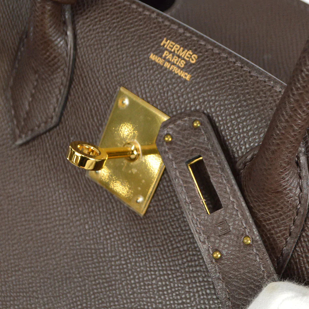HERMES BIRKIN 30 Chocolat Epsom