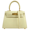 HERMES * 1993 Mini KELLY 20 Ivory Box calf