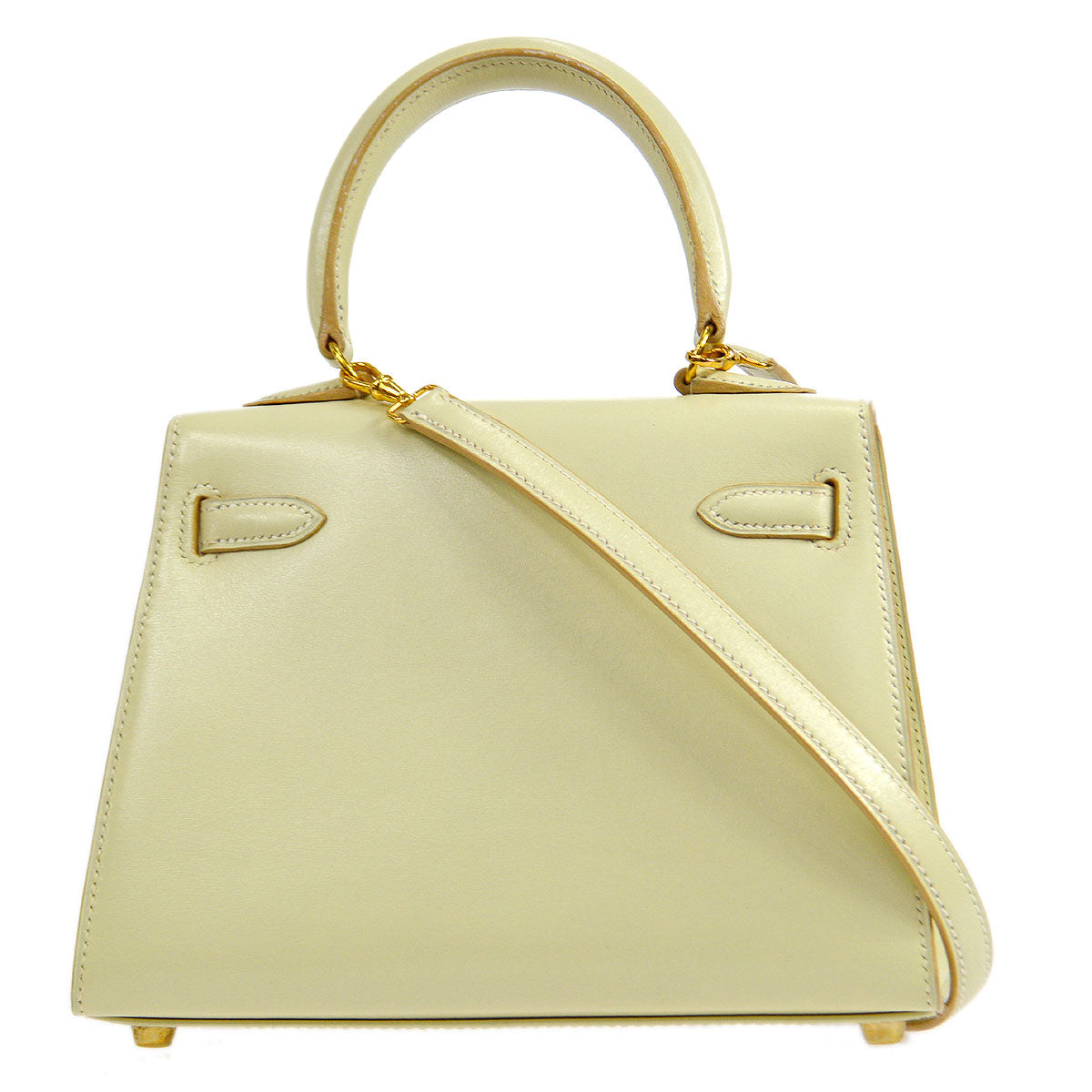HERMES * 1993 Mini KELLY 20 Ivory Box calf