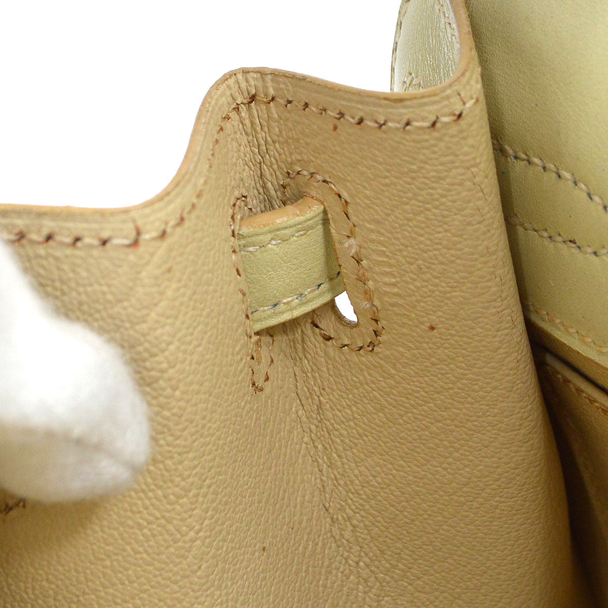 HERMES * 1993 Mini KELLY 20 Ivory Box calf
