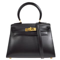 HERMES * 1995 Mini KELLY 20 Box Calf Black