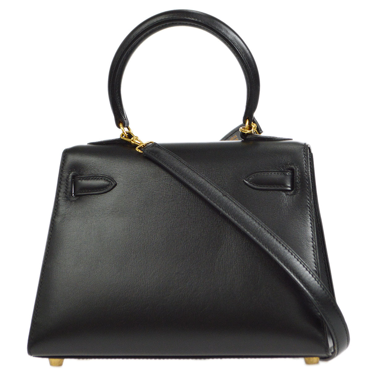 HERMES * 1995 Mini KELLY 20 Box Calf Black
