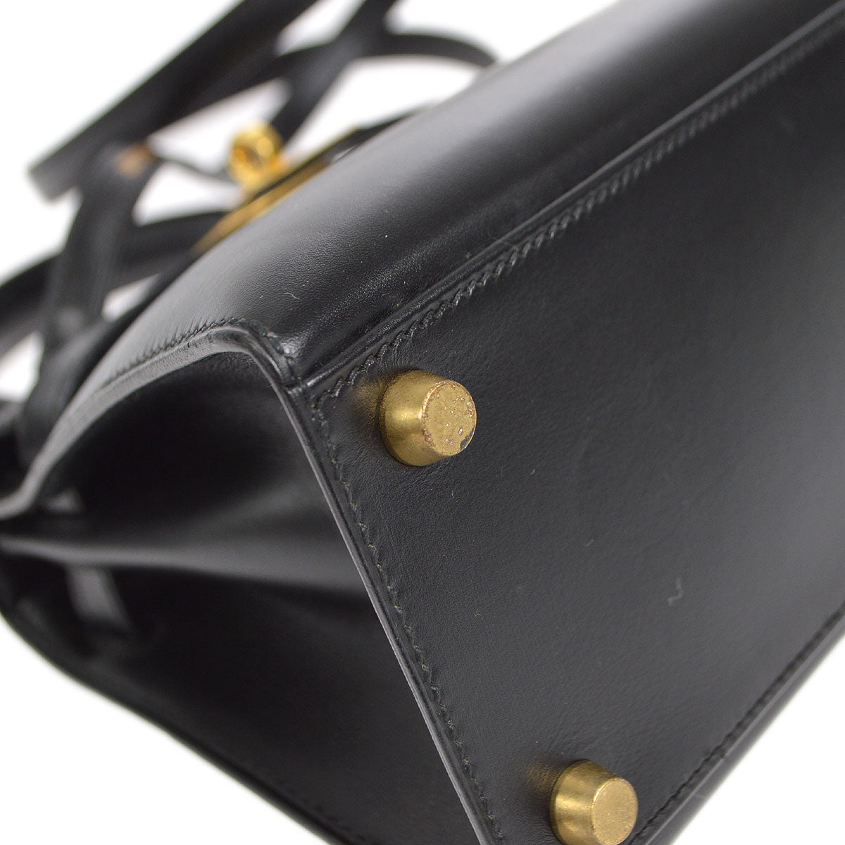 HERMES * 1995 Mini KELLY 20 Box Calf Black