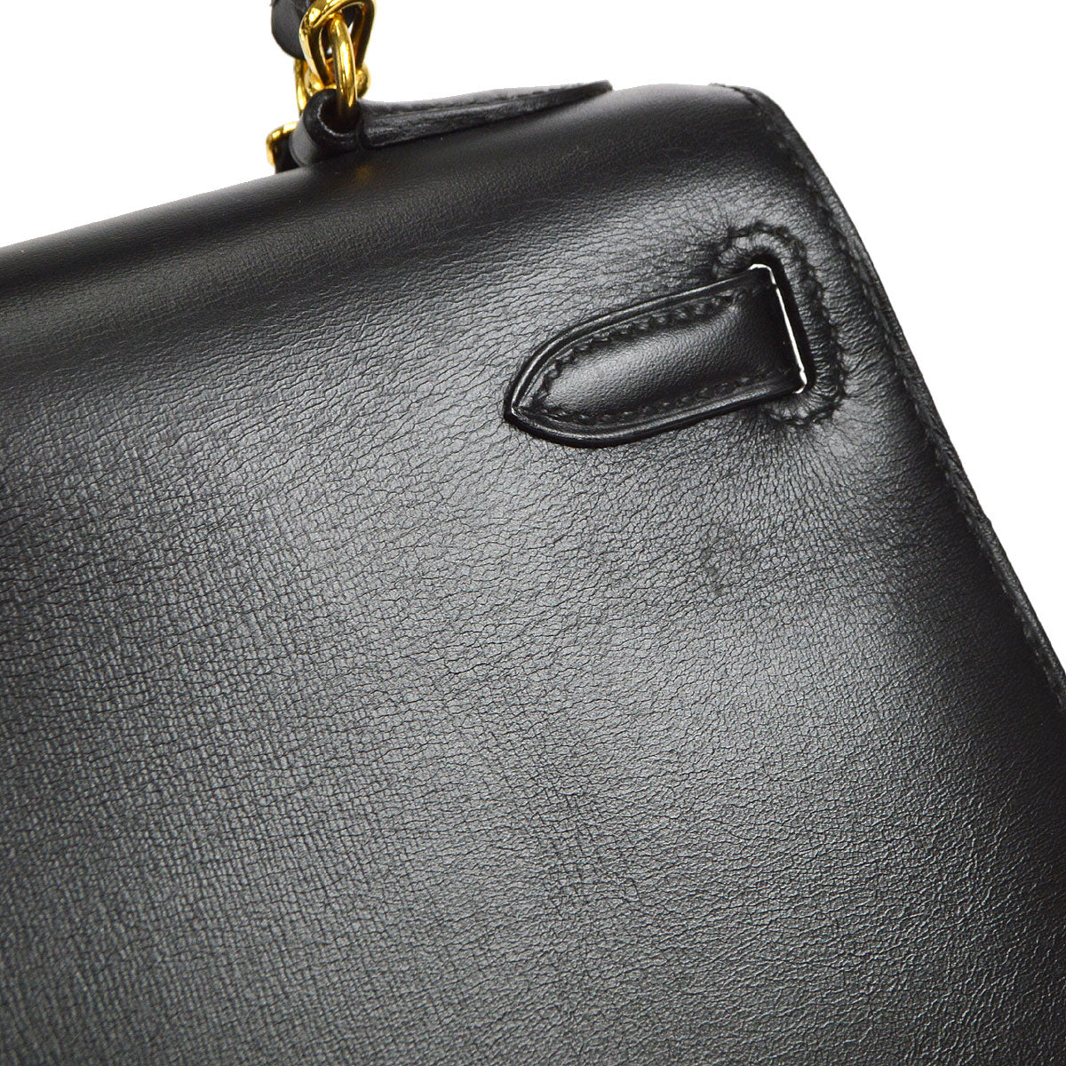 HERMES * 1995 Mini KELLY 20 Box Calf Black