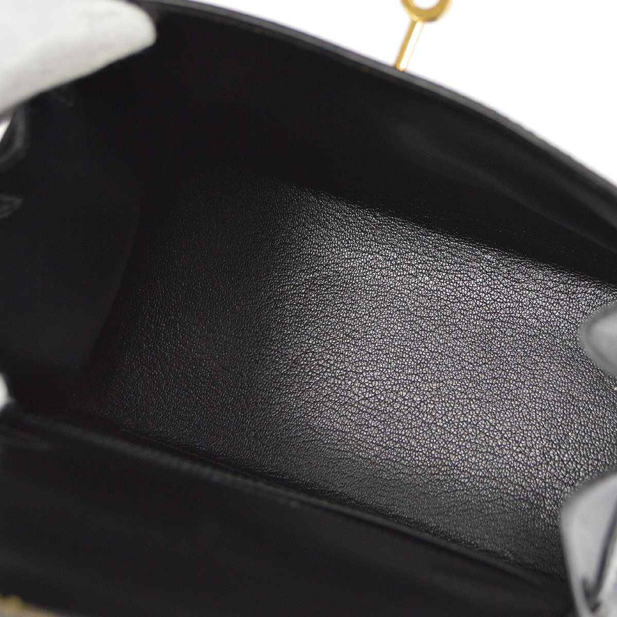 HERMES * 1995 Mini KELLY 20 Box Calf Black