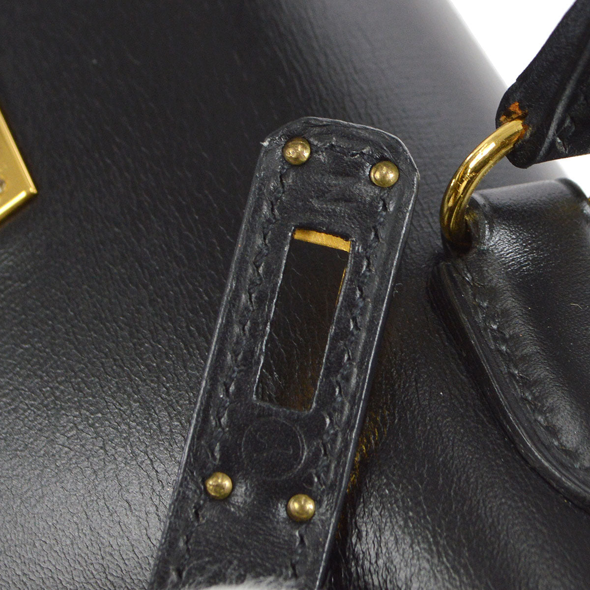 HERMES * 1995 Mini KELLY 20 Box Calf Black