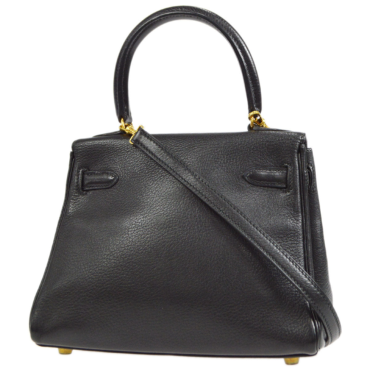 HERMES * 1990 MINI KELLY 20 Black Veau Gulliver