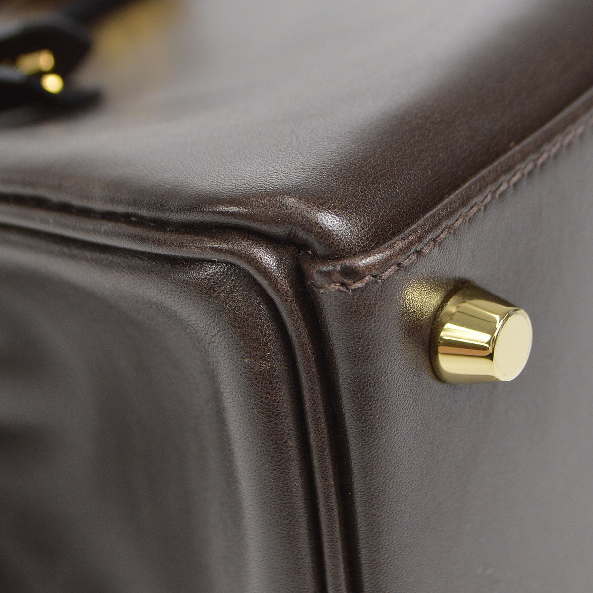 HERMES * 2011 KELLY 25 Box Calf Chocolat