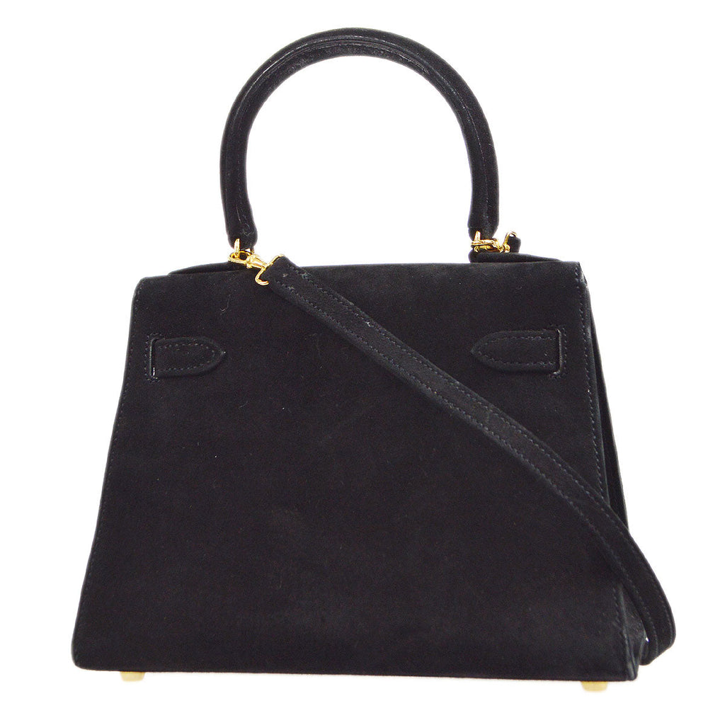 HERMES * 1996 Mini KELLY 20 Black Doblis