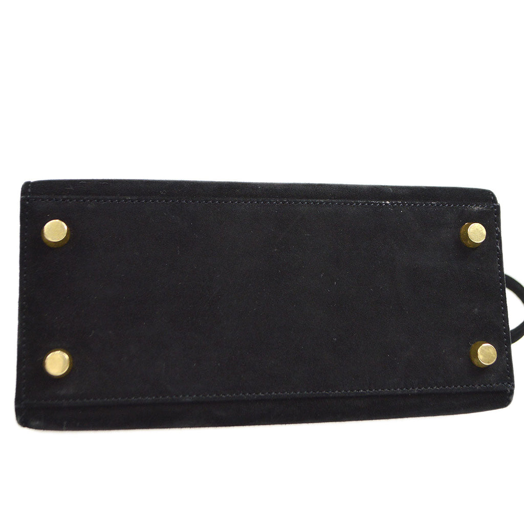 HERMES * 1996 Mini KELLY 20 Black Doblis