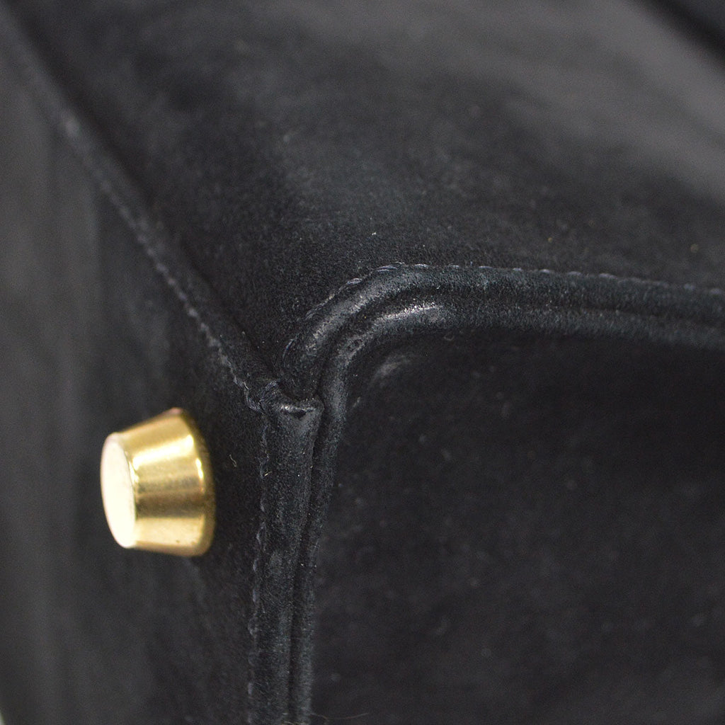 HERMES * 1996 Mini KELLY 20 Black Doblis