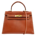 HERMES KELLY 15 Brique Box calf