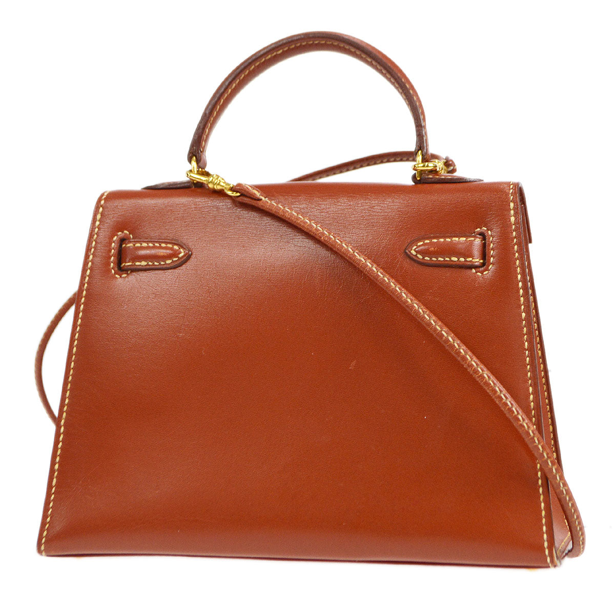 HERMES KELLY 15 Brique Box calf