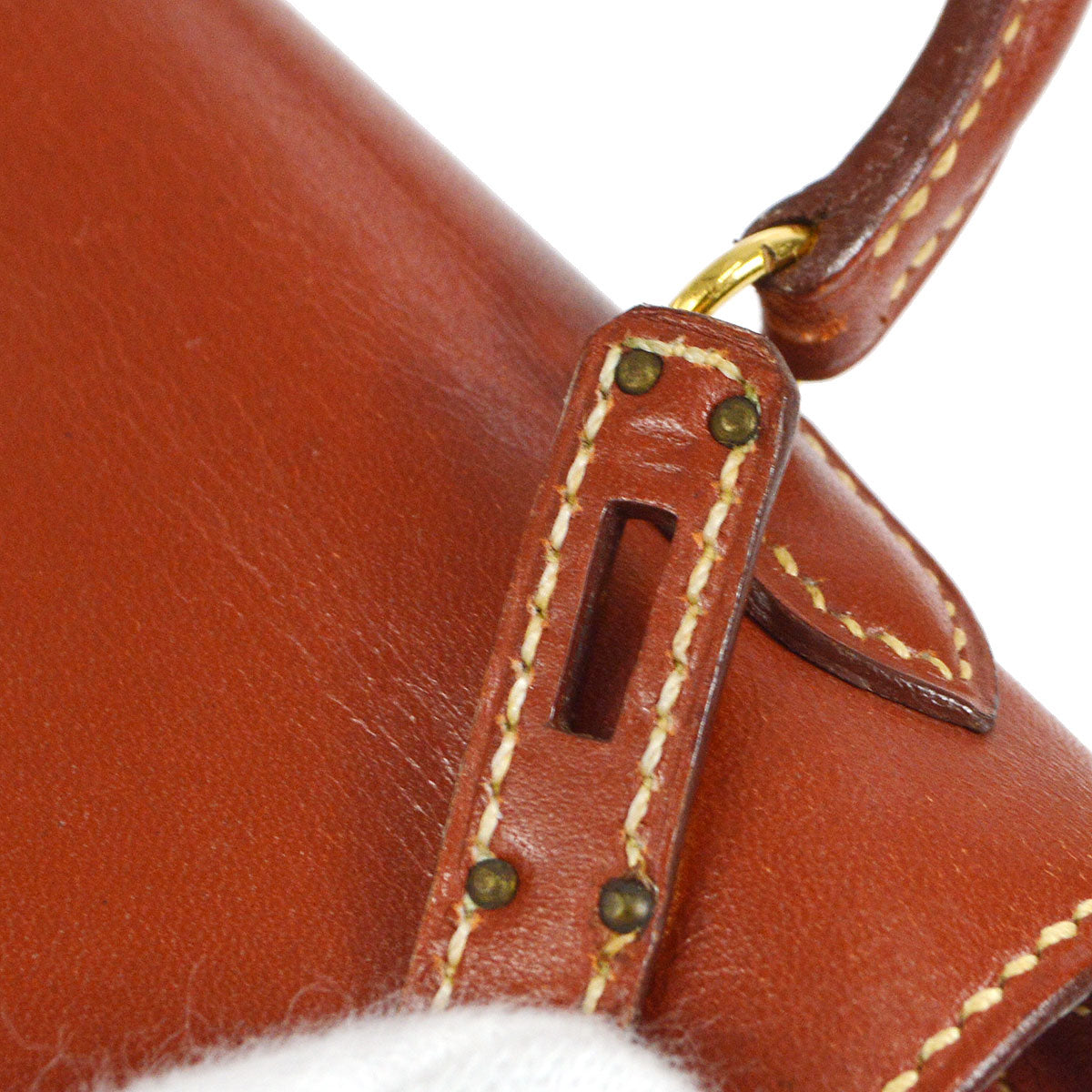 HERMES KELLY 15 Brique Box calf