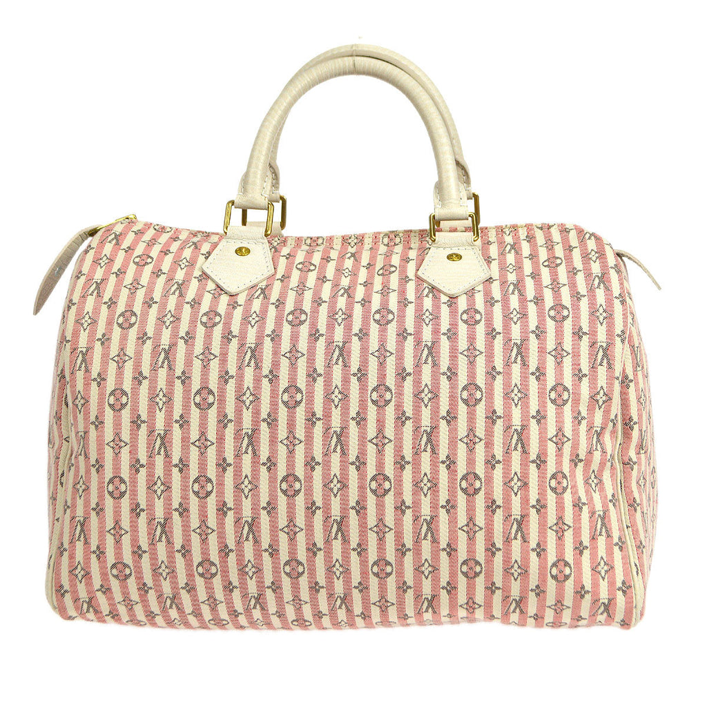 LOUIS VUITTON SPEEDY 30 CROISETTE HANDBAG MONOGRAM MINI LIN