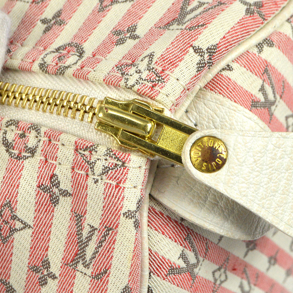 LOUIS VUITTON SPEEDY 30 CROISETTE HANDBAG MONOGRAM MINI LIN