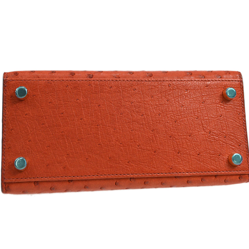 HERMES Mini KELLY 20 Sanguine Ostrich