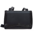CHANEL 1997-1999 Bead Shoulder Bag Black Satin