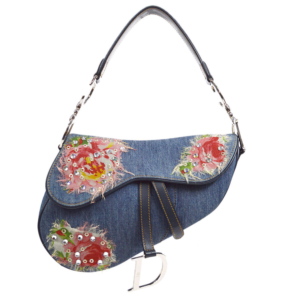Christian Dior floral-printed Saddle Bag Medium