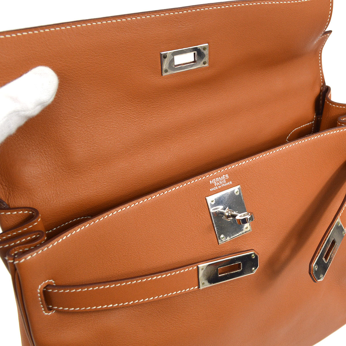 HERMES 2006 KELLY 32 RETOURNE Gold Swift