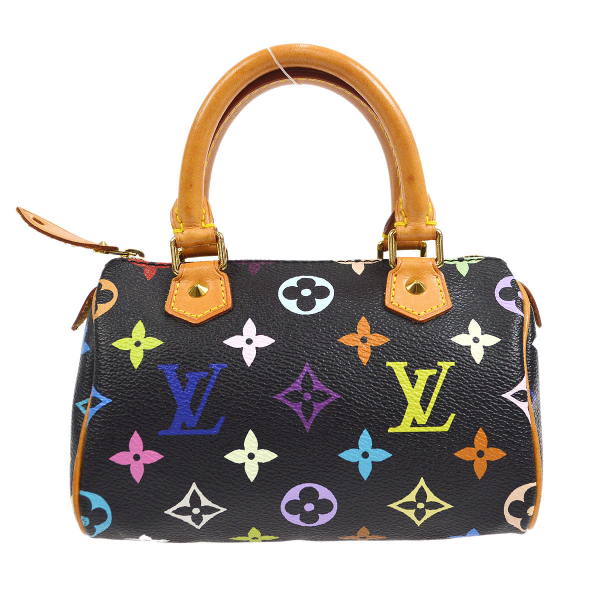 LOUIS VUITTON MINI SPEEDY HANDBAG NOIR MONOGRAM MULTI