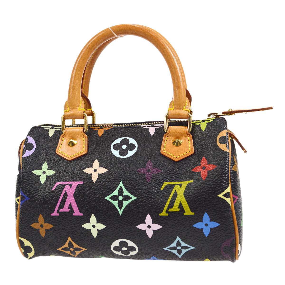 LOUIS VUITTON MINI SPEEDY HANDBAG NOIR MONOGRAM MULTI