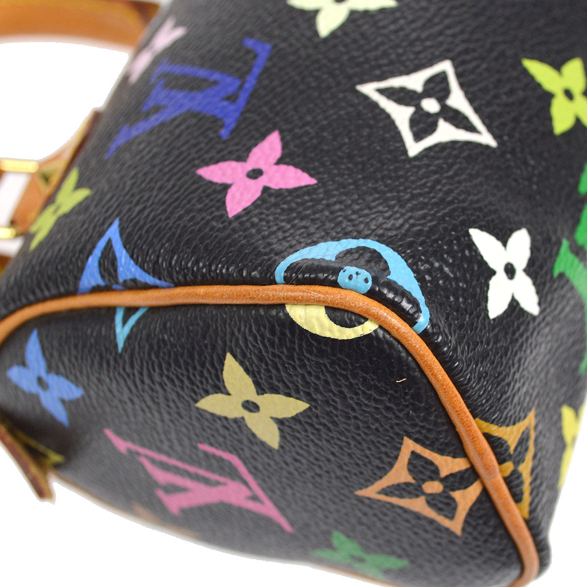 LOUIS VUITTON MINI SPEEDY HANDBAG NOIR MONOGRAM MULTI