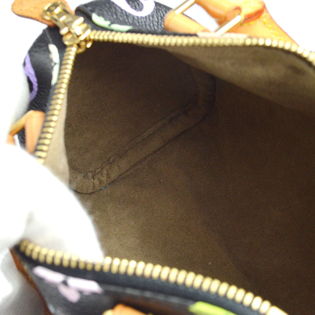 LOUIS VUITTON MINI SPEEDY HANDBAG NOIR MONOGRAM MULTI