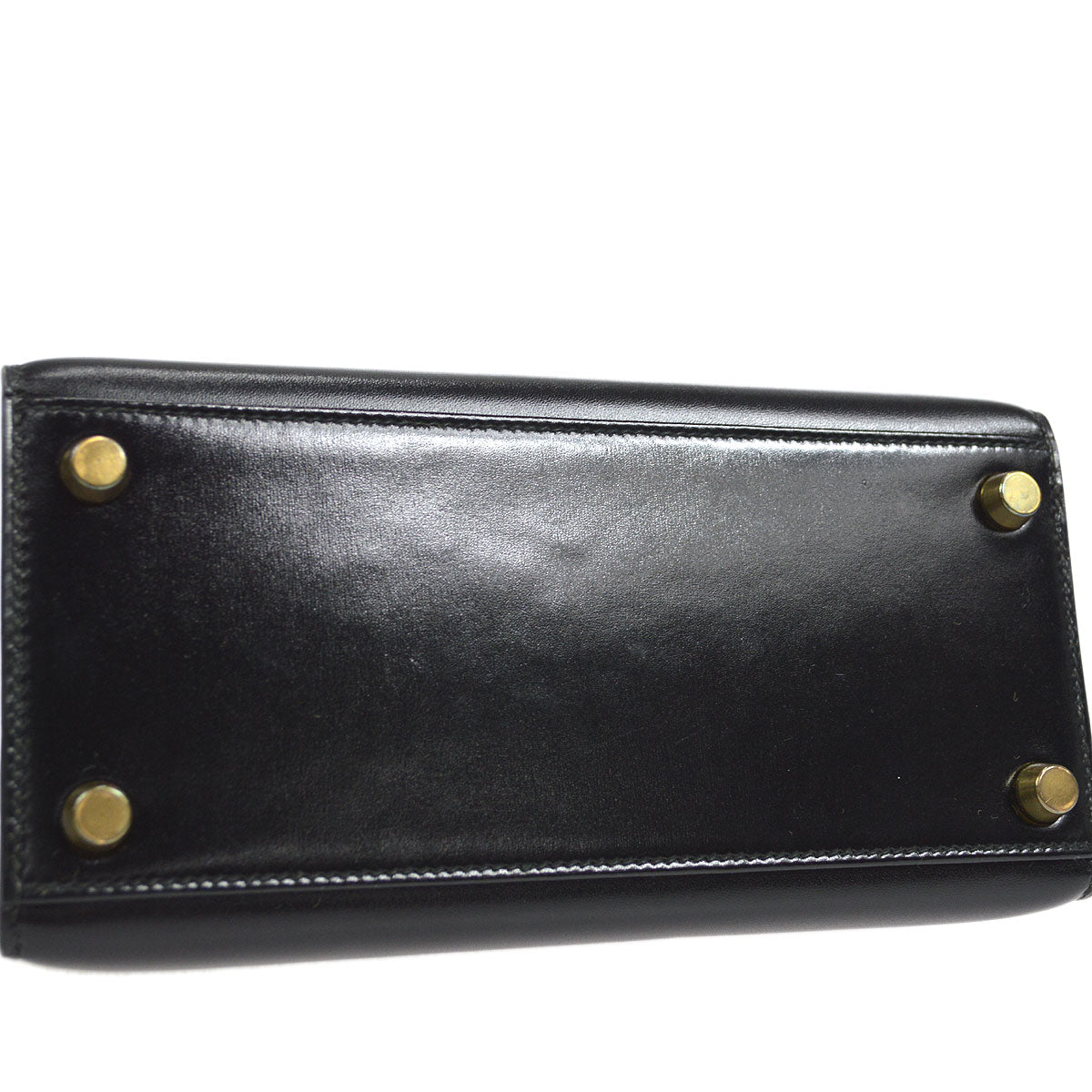HERMES 1990 KELLY 20 Black Box Calf