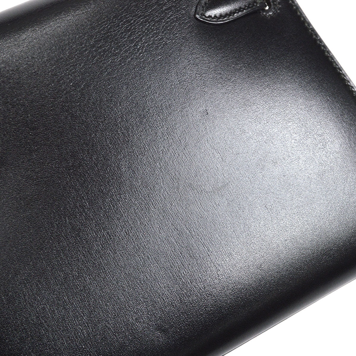 HERMES 1990 KELLY 20 Black Box Calf