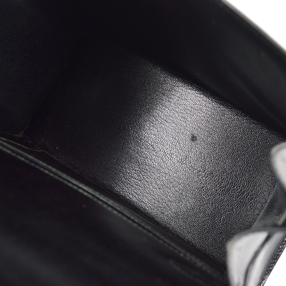HERMES 1990 KELLY 20 Black Box Calf