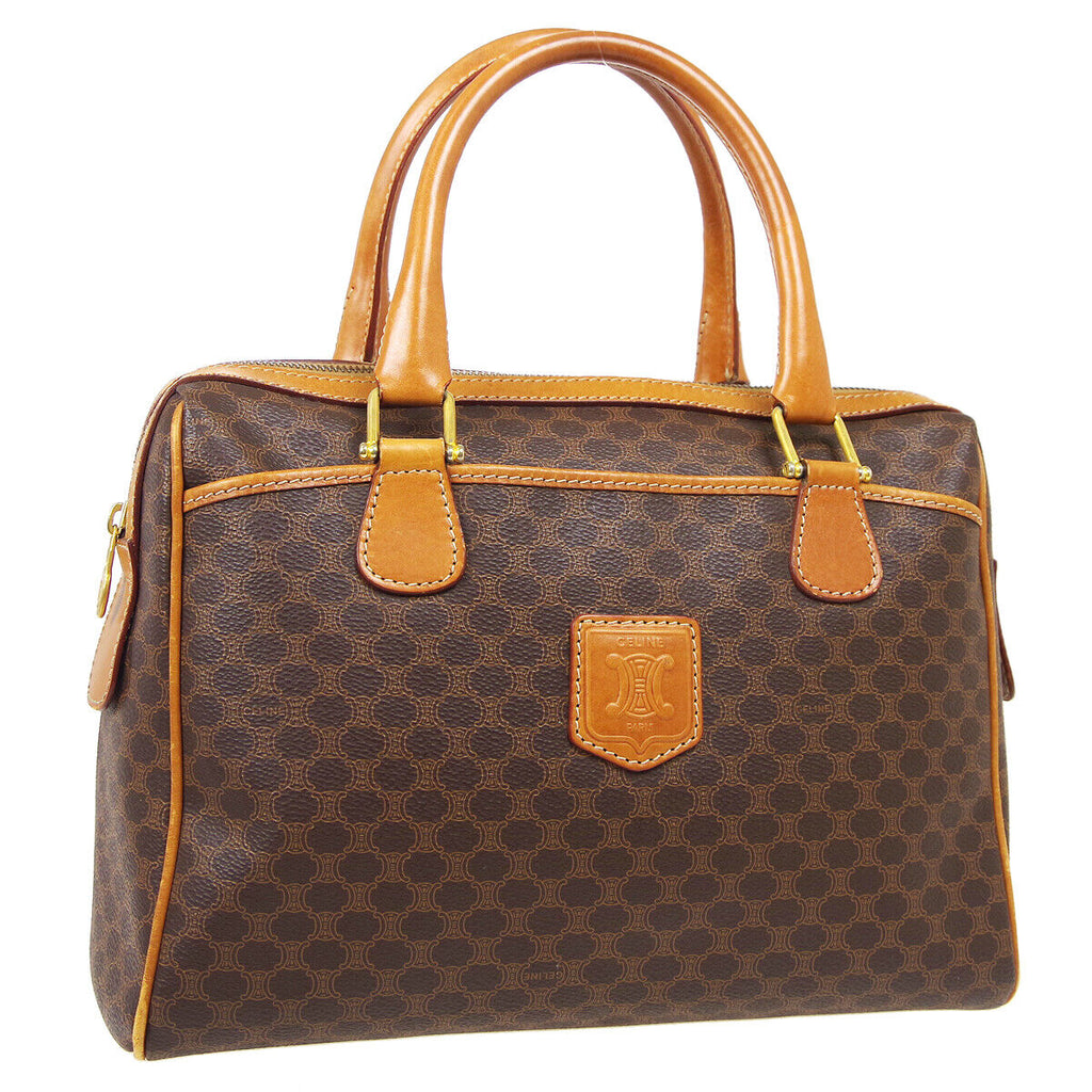CELINE M94 Macadam Handbag Brown
