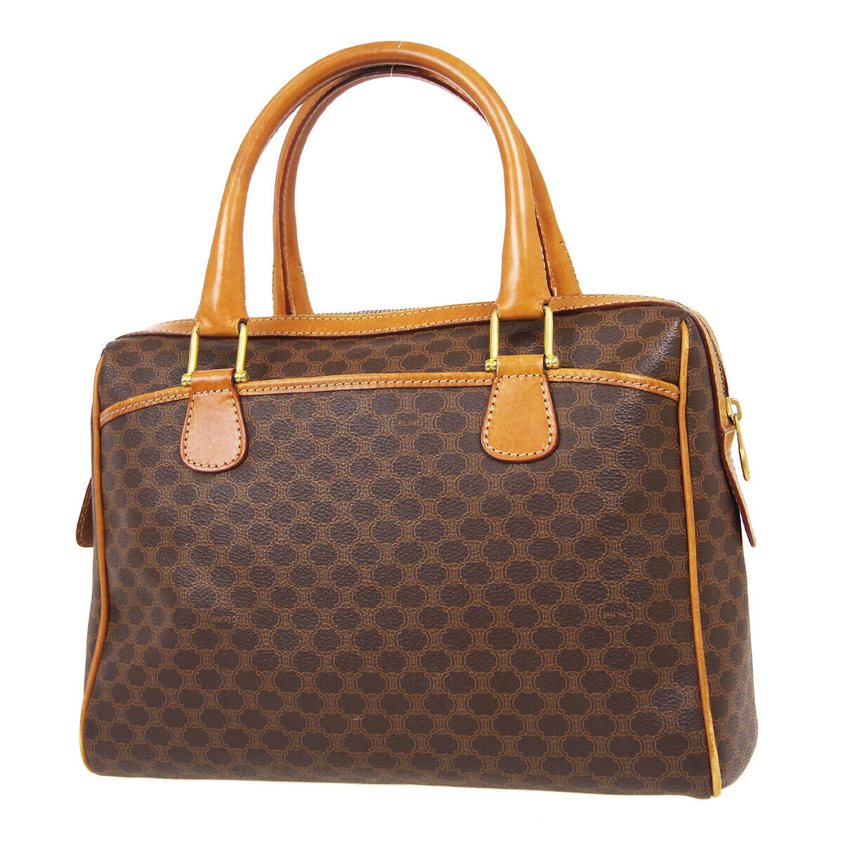 CELINE M94 Macadam Handbag Brown