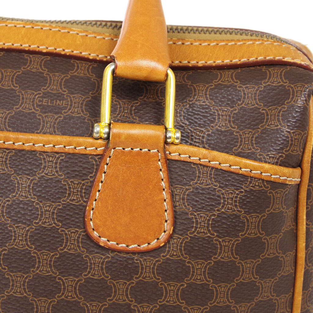 CELINE M94 Macadam Handbag Brown