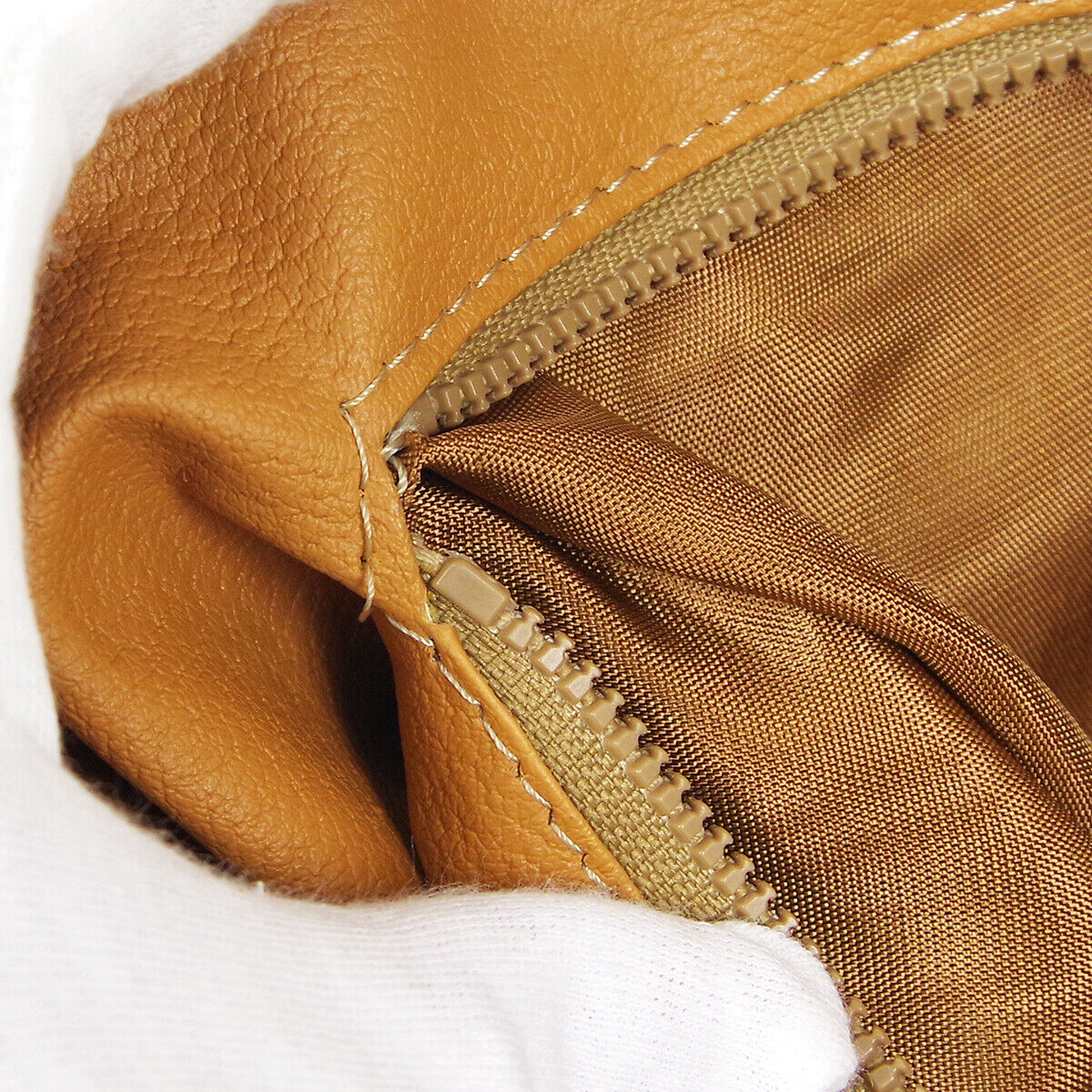 CELINE M94 Macadam Handbag Brown