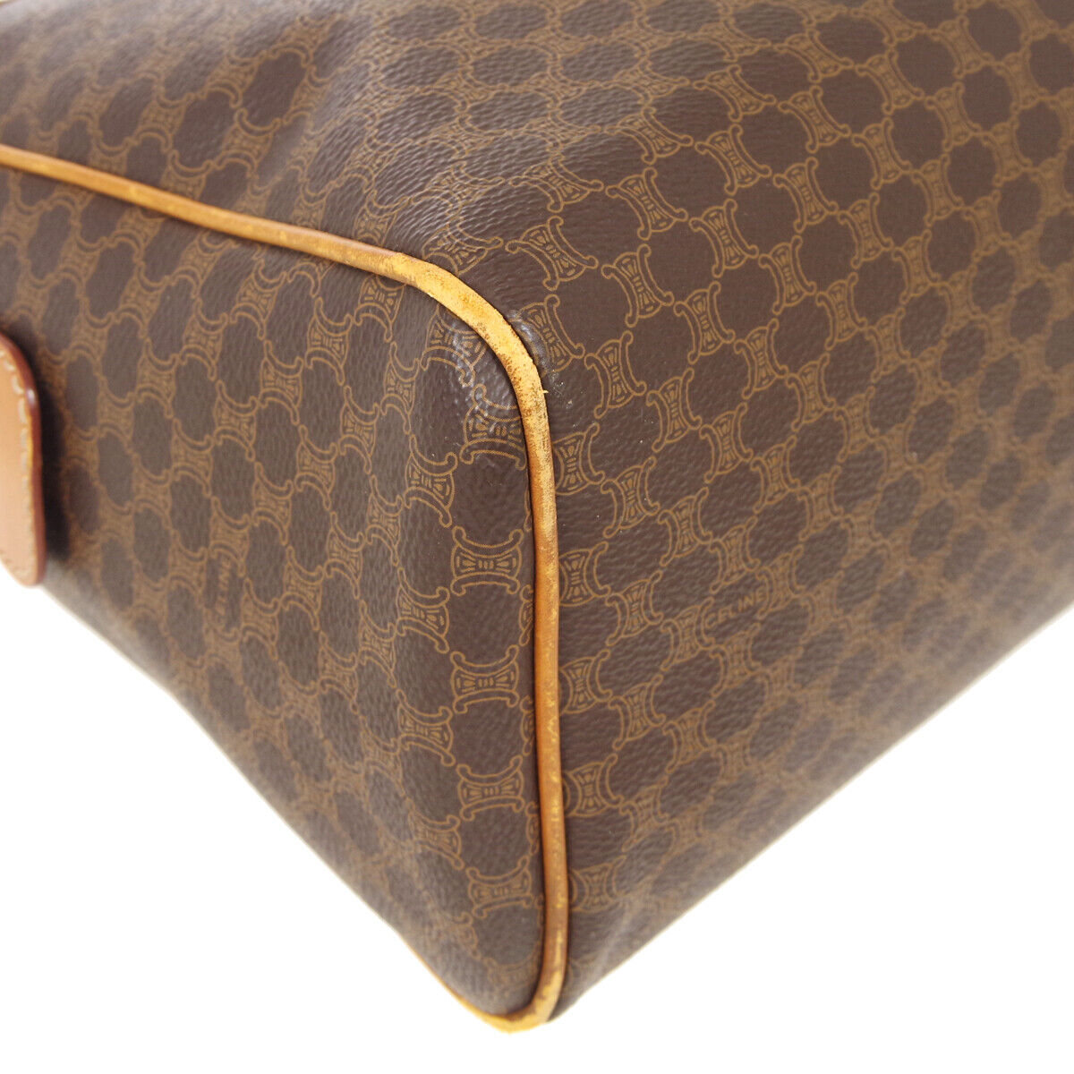 CELINE M94 Macadam Handbag Brown