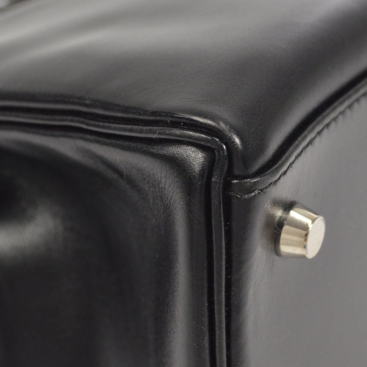 HERMES 1999 KELLY 35 RETOURNE Black Box Calf