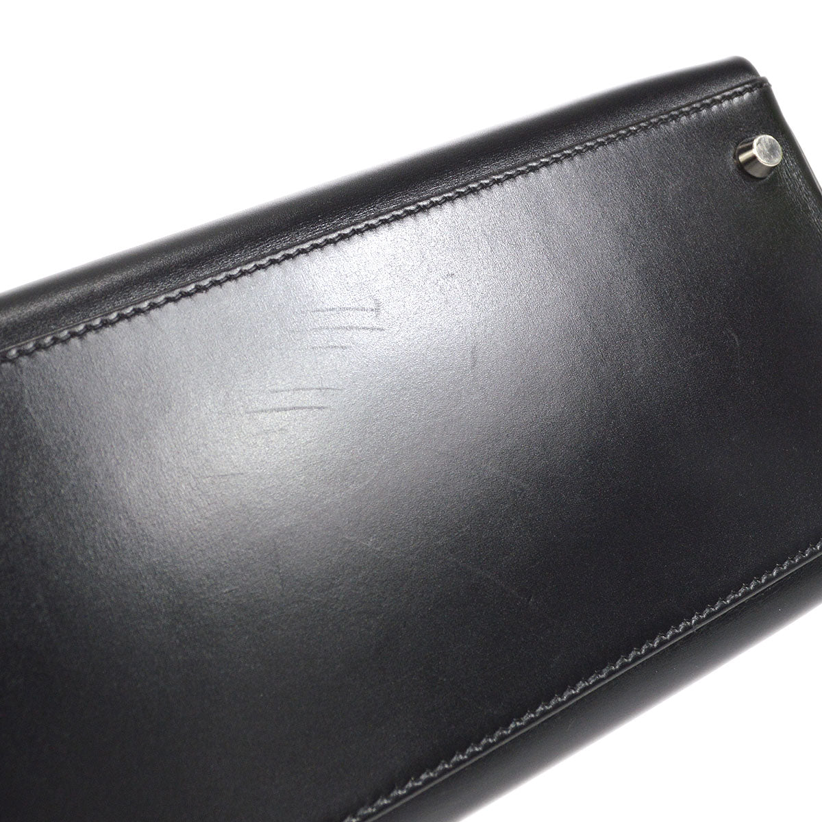 HERMES 1999 KELLY 35 RETOURNE Black Box Calf